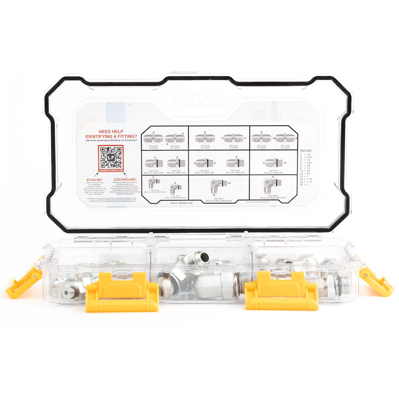 HOSEBOX Fitting Pack JIC to ORB