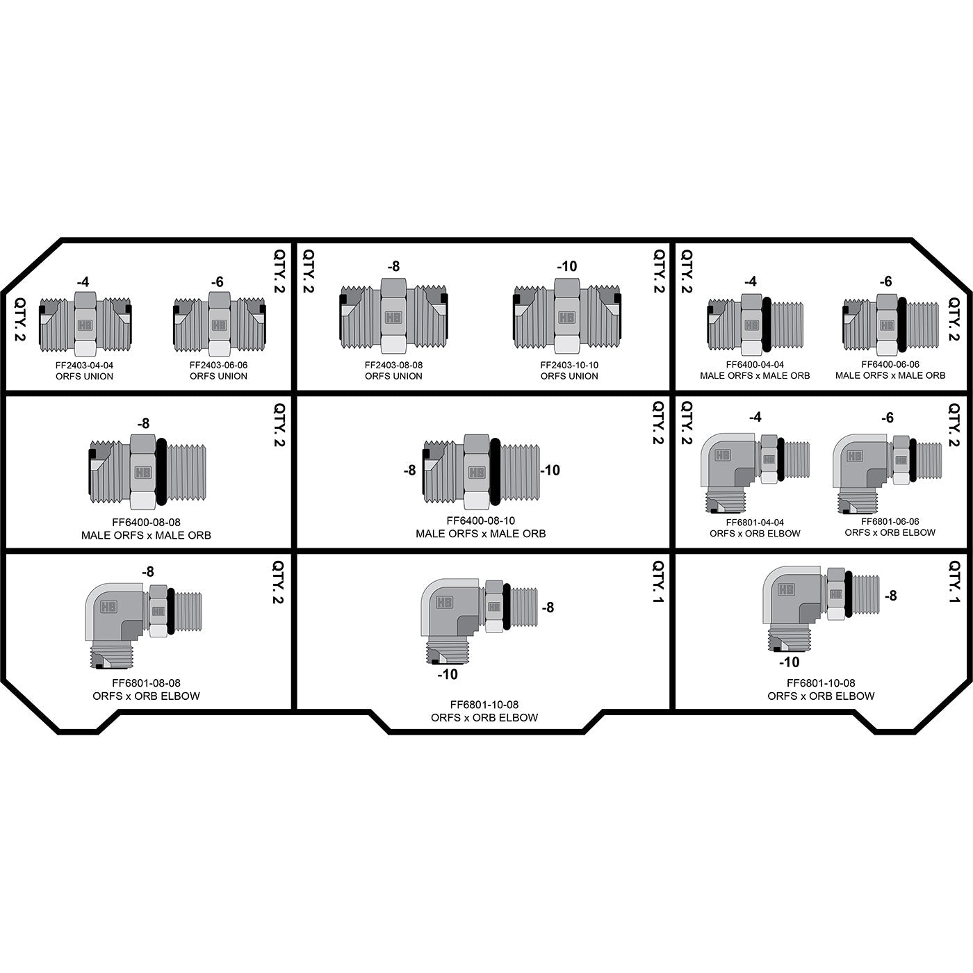 HOSEBOX FACE SEAL Hydraulic Fittings Tower