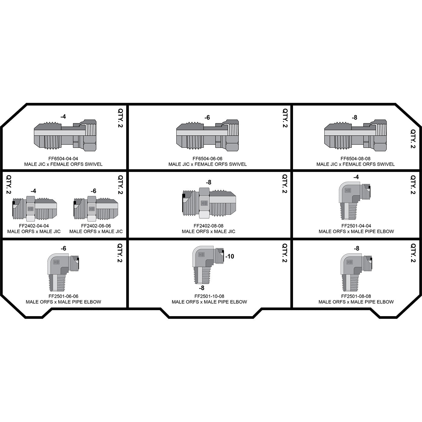 HOSEBOX FACE SEAL Hydraulic Fittings Tower