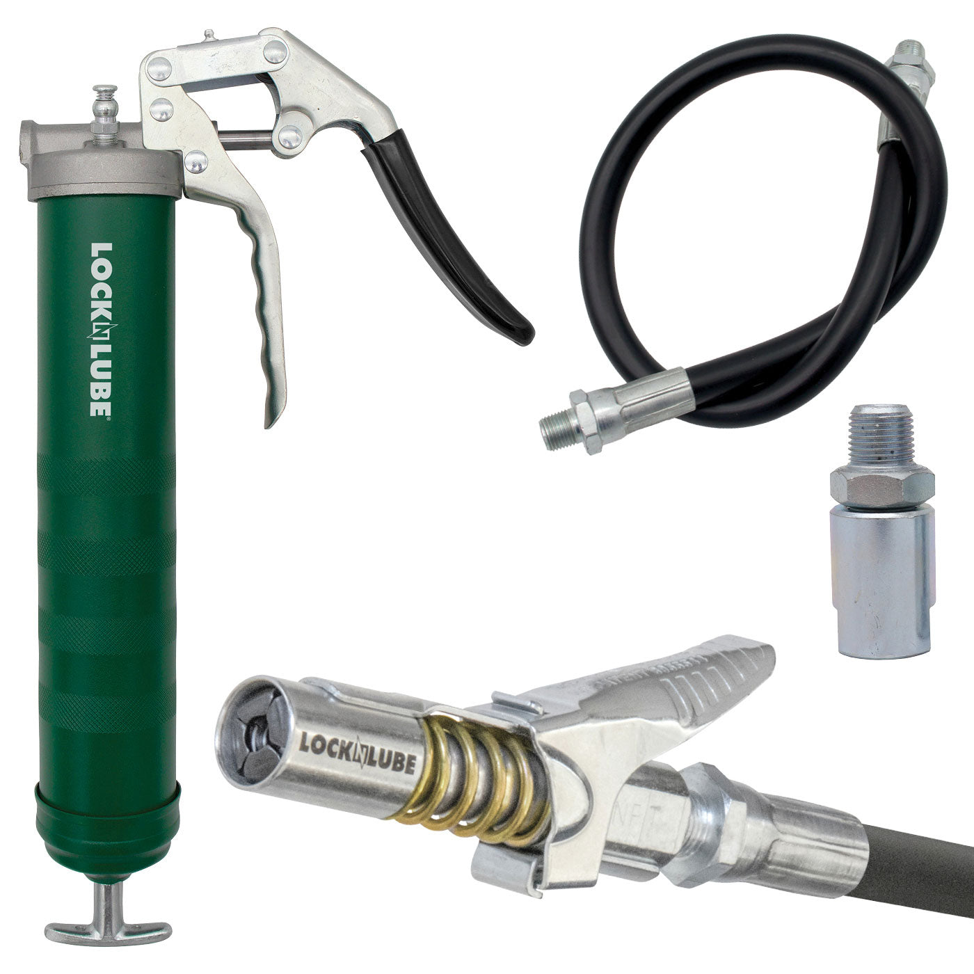 LockNLube Heavy-Duty Pistol Grip Grease Gun