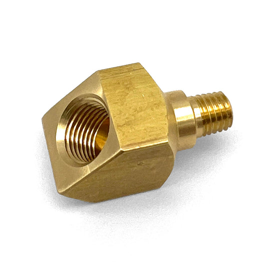 1/4"-28 Taper (m) x 1/8" NPT(f) - 45 degree